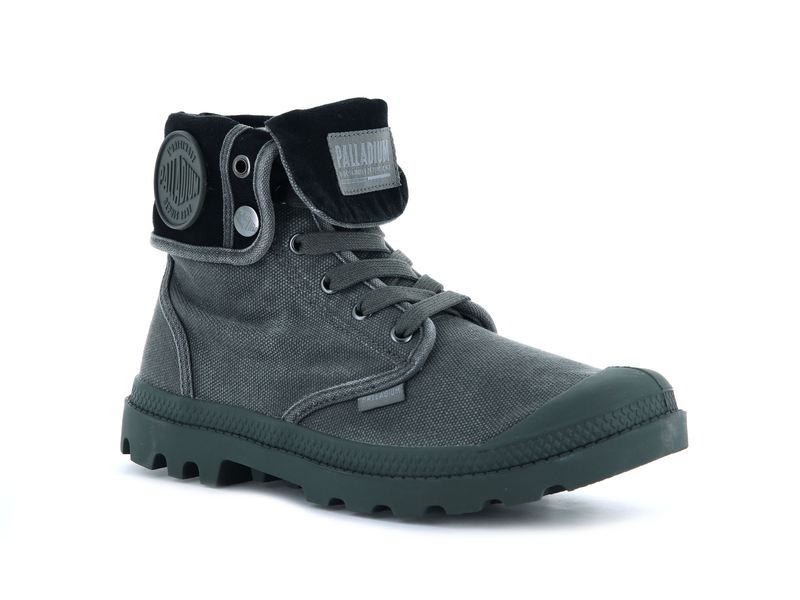 Palladium Baggy Men's High Tops Metal/Black | 702468-GJO