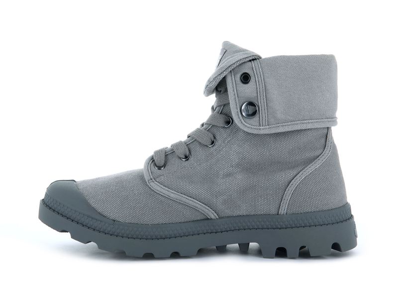 Palladium Baggy Men's High Tops Titanium/High Rise | 698175-BIM