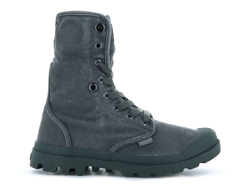 Palladium Baggy Women's Boots Metal/Black | 416930-HRT