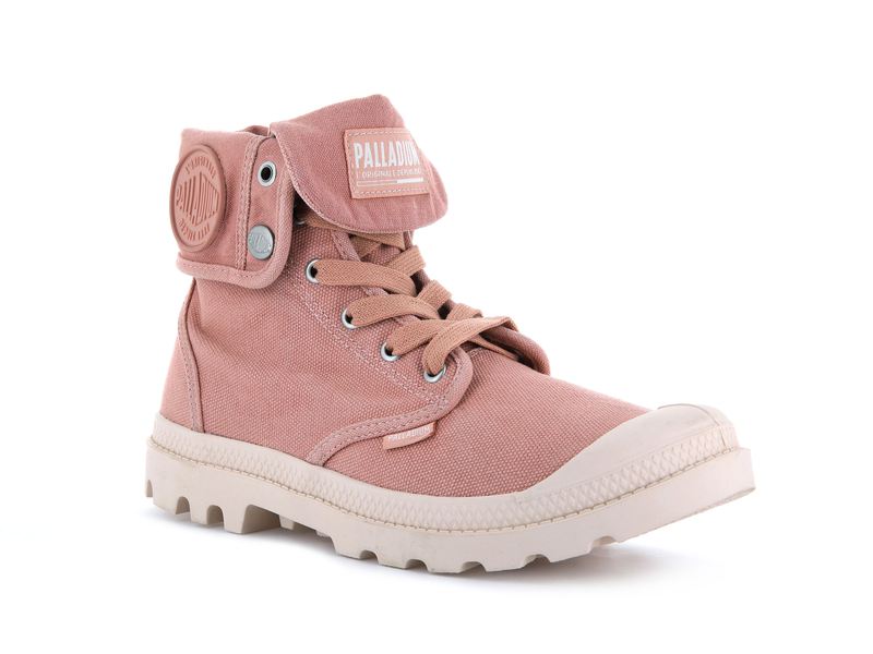 Palladium Baggy Women's High Tops Rose Brick | 451376-JSH