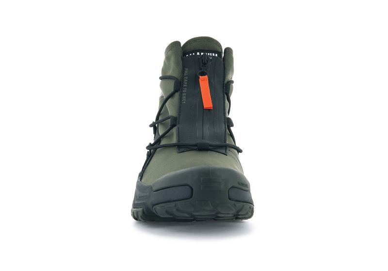 Palladium Off-Grid Hi Zip Waterproof + Men's Low Tops Olive Night | 293851-AXO