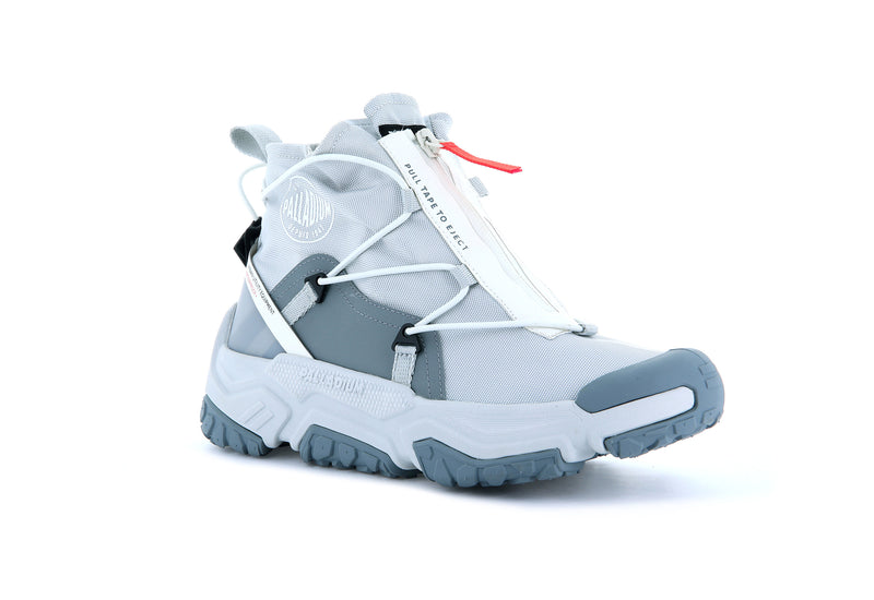 Palladium Off-Grid Hi Zip Waterproof + Men's Low Tops Glacier Grey | 320598-TYQ