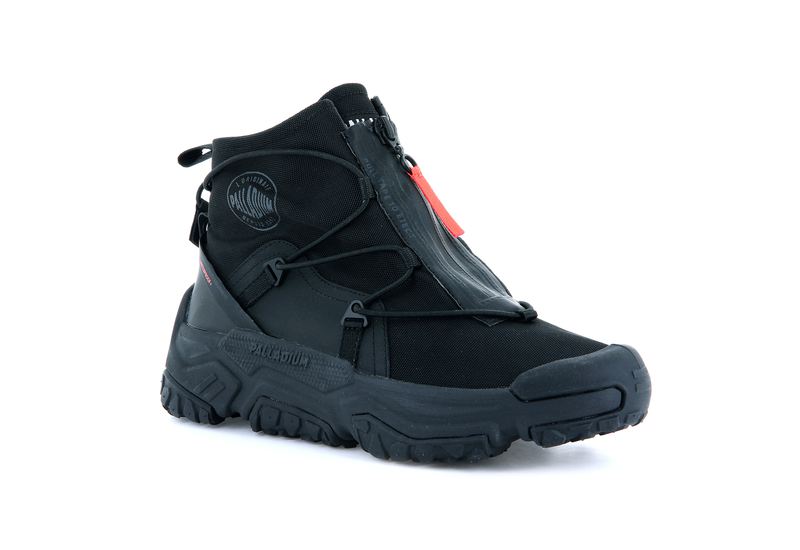 Palladium Off-Grid Hi Zip Waterproof + Men's Low Tops Black/Black | 579468-DQR