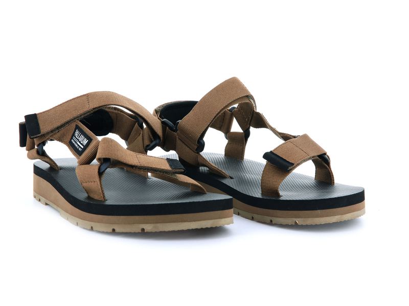 Palladium Outdoorsy Urbanity Kids' Sandals Olive | 053149-LBM