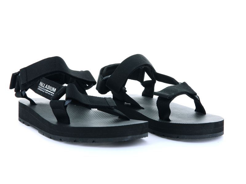 Palladium Outdoorsy Urbanity Kids' Sandals Black/Black | 143879-ETR