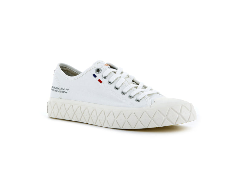 Palladium Palla Ace Canvas Kids' Low Tops Star White | 084796-UFD