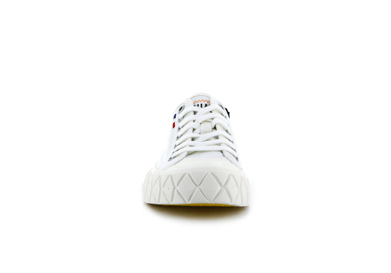 Palladium Palla Ace Canvas Kids' Low Tops Star White | 084796-UFD