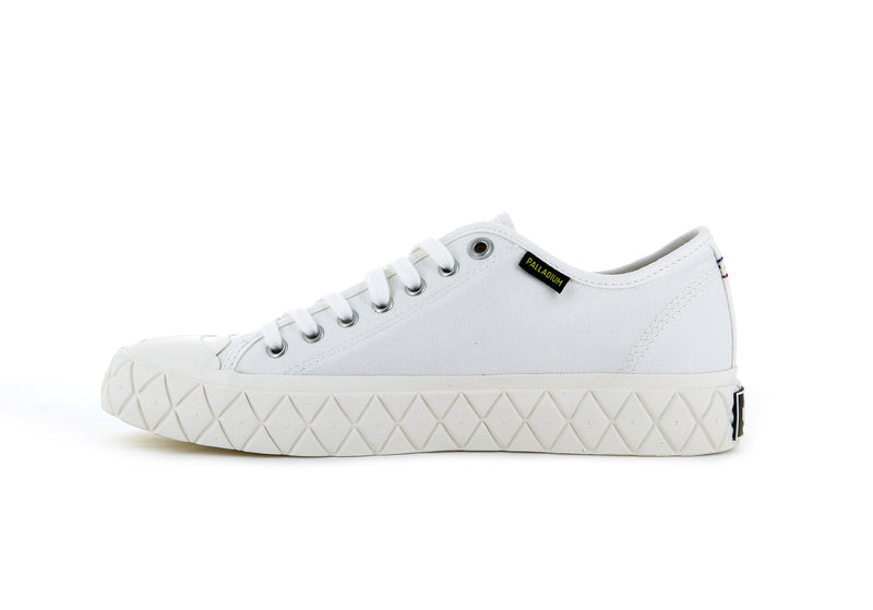 Palladium Palla Ace Canvas Kids' Low Tops Star White | 084796-UFD