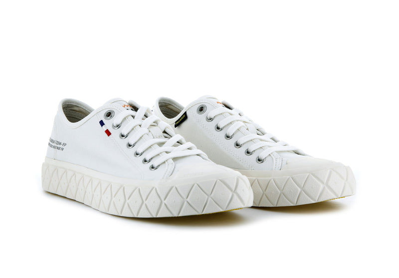 Palladium Palla Ace Canvas Kids' Low Tops Star White | 084796-UFD