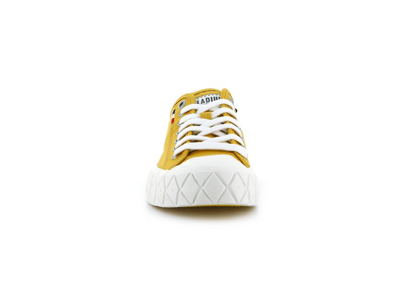 Palladium Palla Ace Canvas Kids' Low Tops Mustard | 150869-NPH