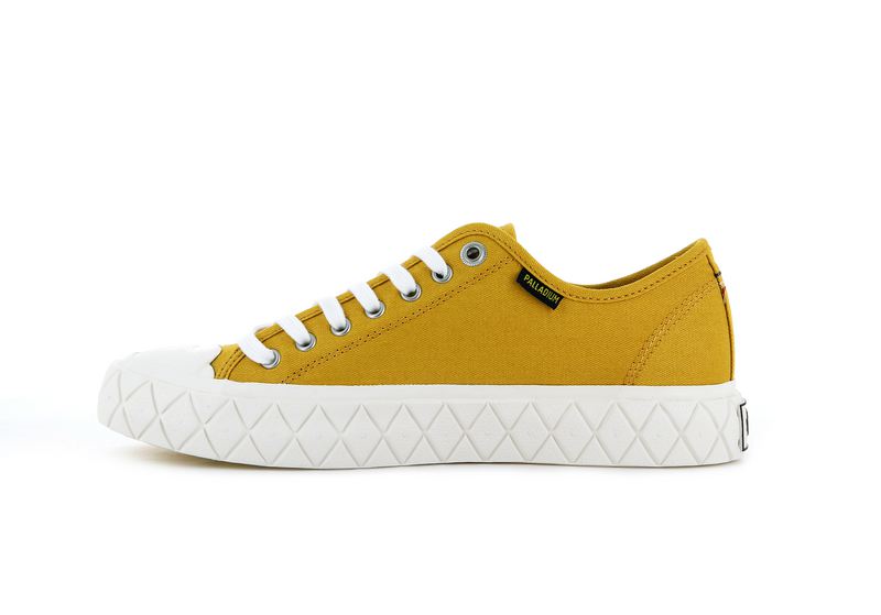 Palladium Palla Ace Canvas Kids' Low Tops Mustard | 150869-NPH