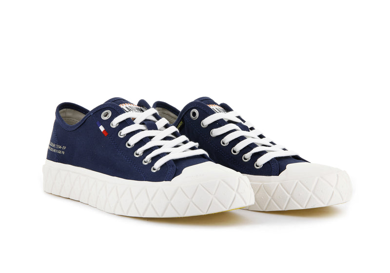 Palladium Palla Ace Canvas Kids' Low Tops Mood Indigo | 458079-KHV