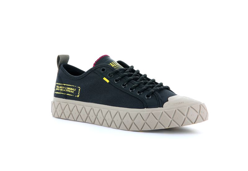 Palladium Palla Ace Supply Lo Kids' Low Tops Black | 032761-CKM