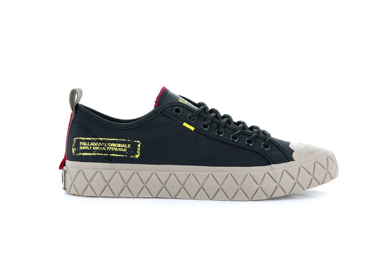 Palladium Palla Ace Supply Lo Kids\' Low Tops Black | 032761-CKM