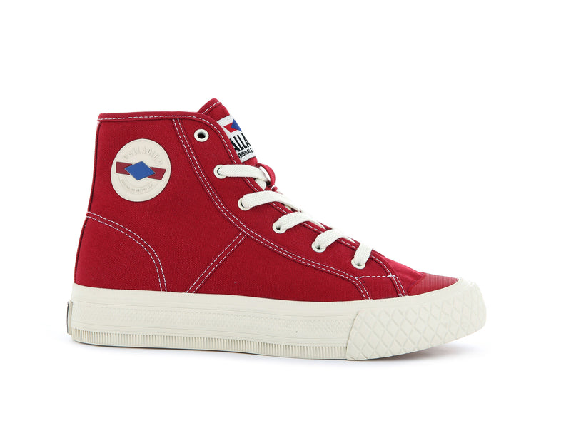 Palladium Palla Louvel Kids\' High Tops Chili Pepper | 852314-VUY