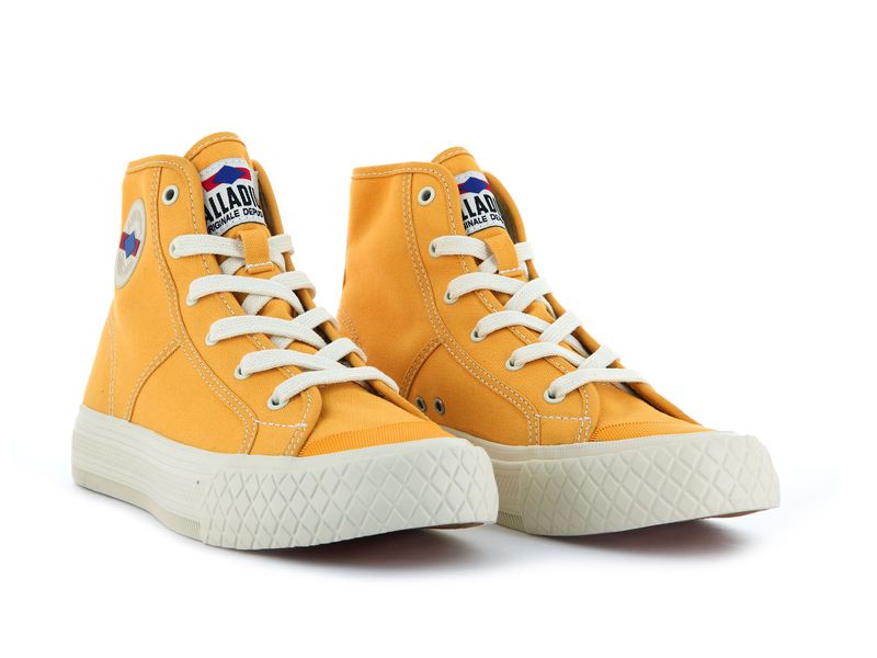 Palladium Palla Louvel Men's High Tops Spicy Mustard | 316520-YAO