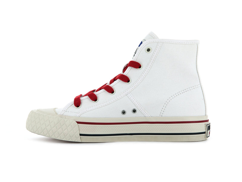 Palladium Palla Louvel Men's High Tops Star White | 614589-WUZ