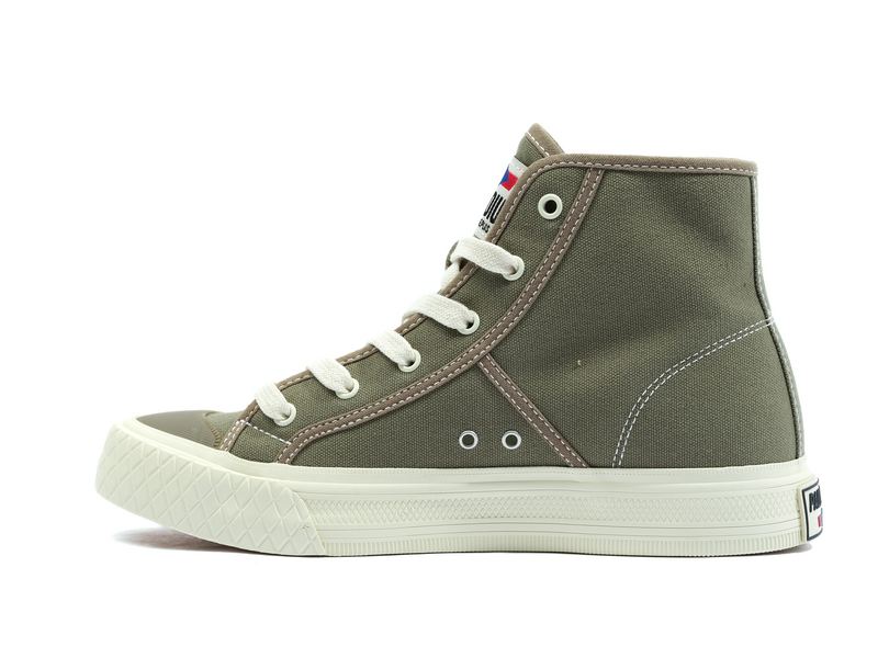 Palladium Palla Louvel Women's High Tops Dusky Green | 850396-VMY