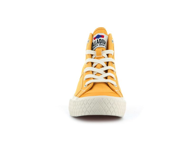 Palladium Palla Louvel Women's High Tops Spicy Mustard | 854307-BSN