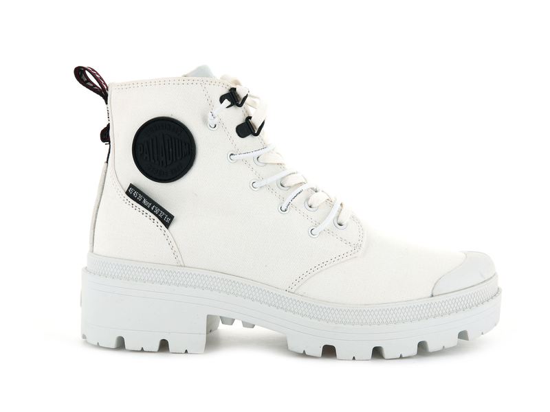 Palladium Pallabase Metro Women\'s High Tops Star White | 603892-QRL