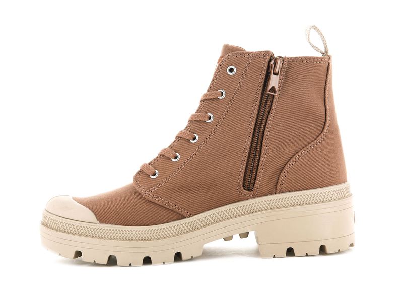 Palladium Pallabase Twill Women's Boots Peru Archive | 687593-JCQ