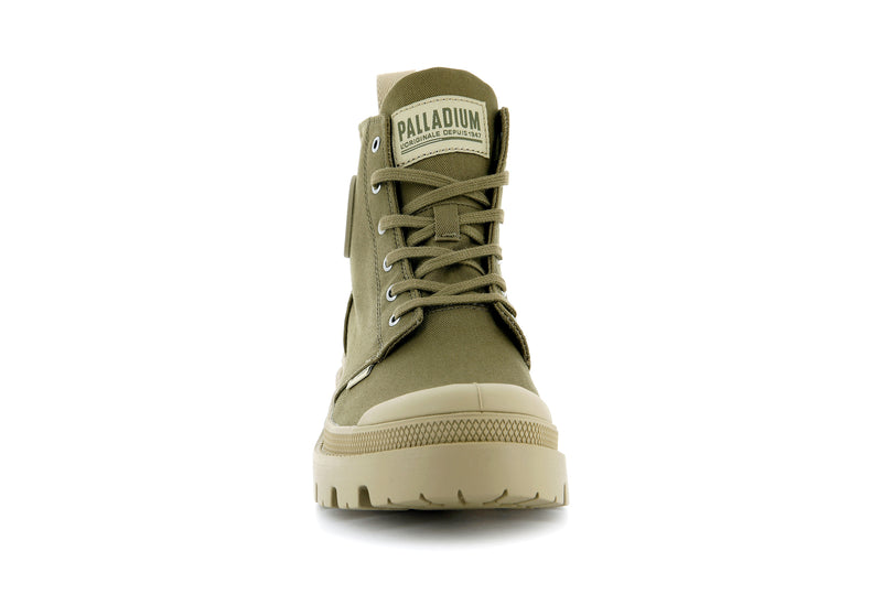 Palladium Pallabase Twill Women's High Tops Butternut | 517623-QFM