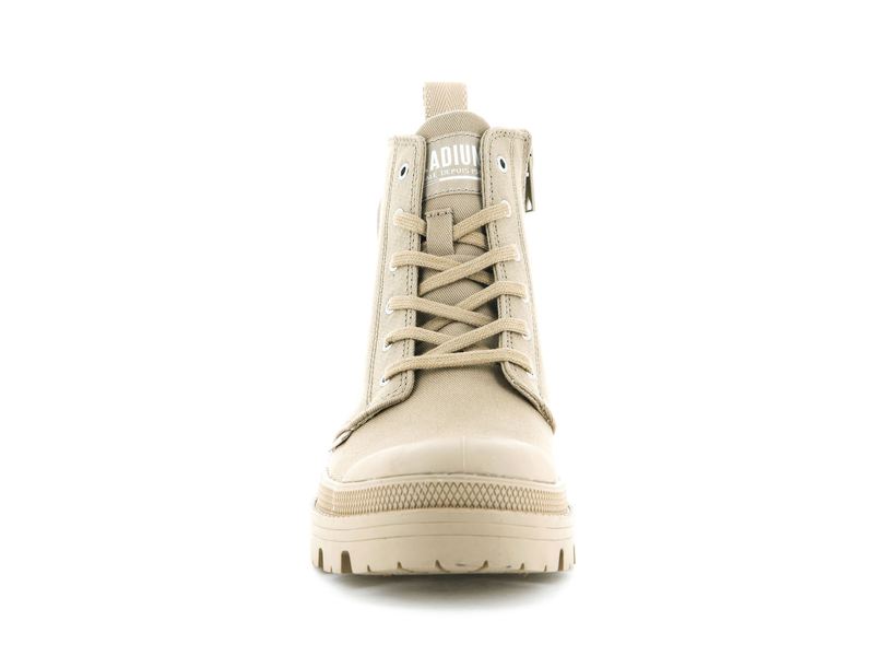 Palladium Pallabase Twill Women's High Tops Caramel | 681420-ZWL