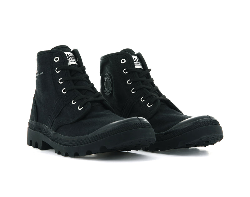 Palladium Pallabrousse Legion Men's High Tops Black/Black | 046387-ZCO