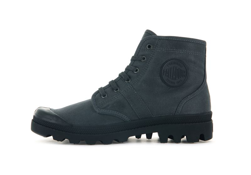 Palladium Pallabrousse Legion Wax Kids' Boots Raven | 074826-POG