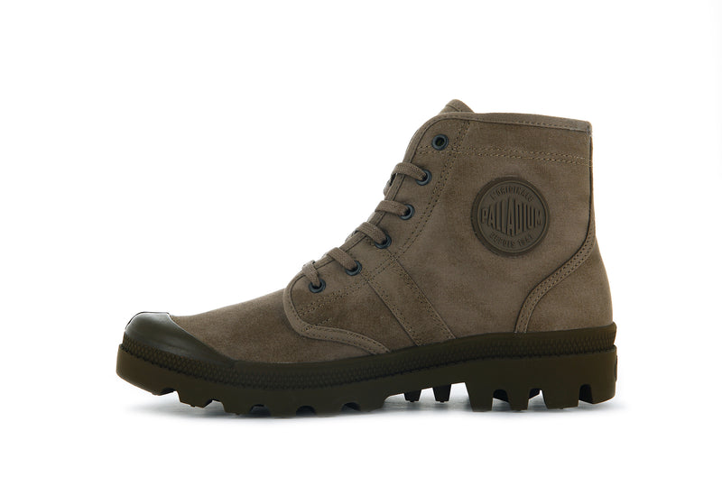 Palladium Pallabrousse Legion Wax Kids' Boots Otter Brown | 753091-ORJ