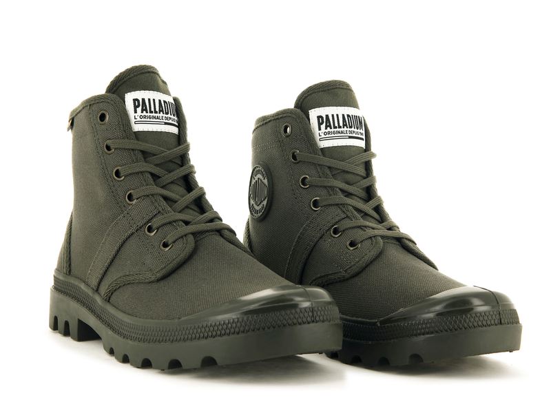 Palladium Pallabrousse Men's Boots Olive Night | 763248-CIU