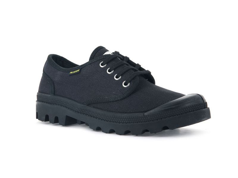 Palladium Pallabrousse Oxford Women's Low Tops Black/Black | 142078-PIE