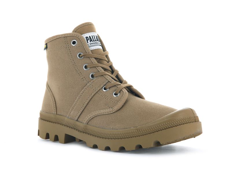 Palladium Pallabrousse Women's High Tops Olive | 439658-PMB