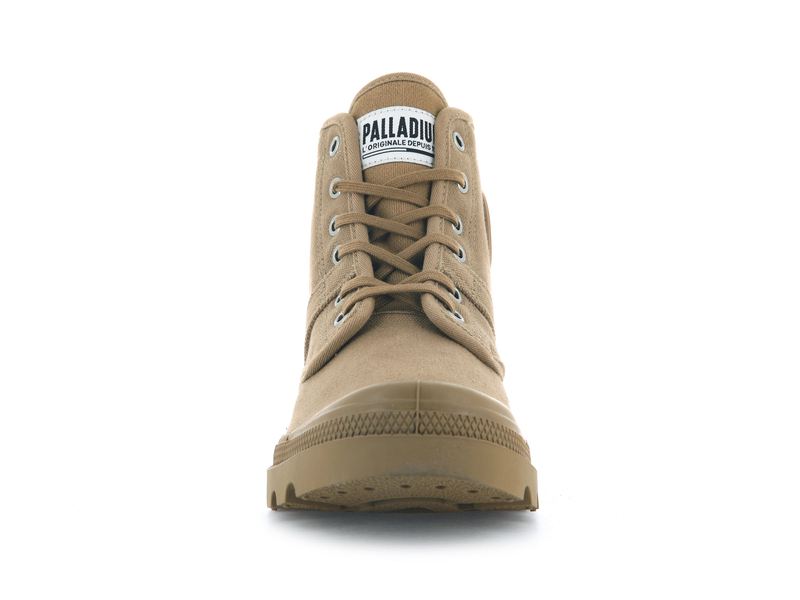 Palladium Pallabrousse Women's High Tops Olive | 439658-PMB