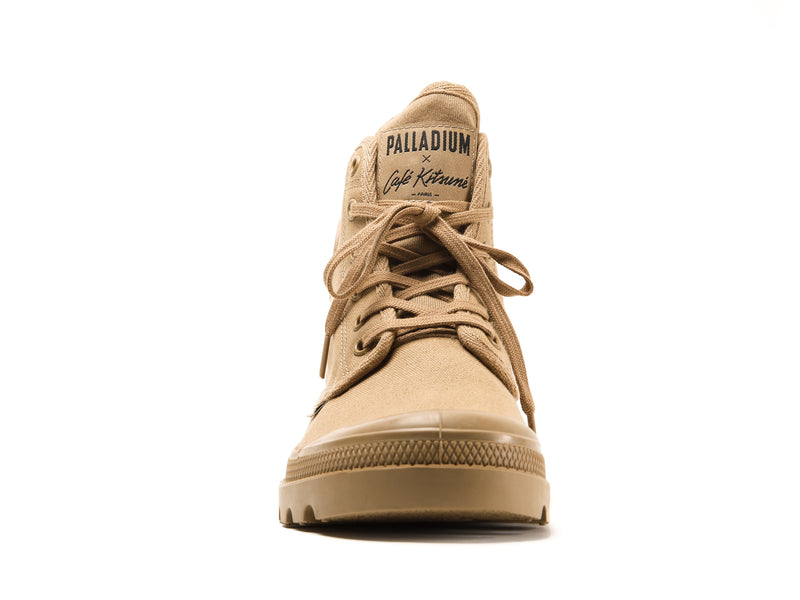 Palladium Pallabrousse X Kitsune Women's High Tops Woodlin | 014976-PHX