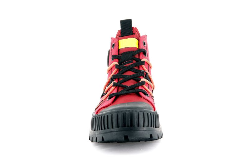 Palladium Pallashock Re-Craft Women's High Tops Red Salsa | 021794-NAV