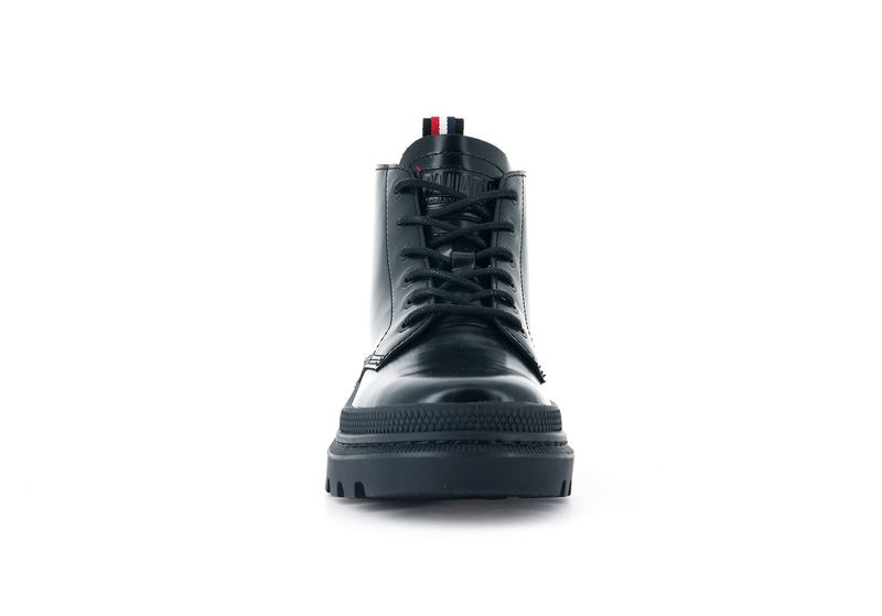 Palladium Pallatrooper Hi-1 Men's High Tops Black/Black | 039286-TWC