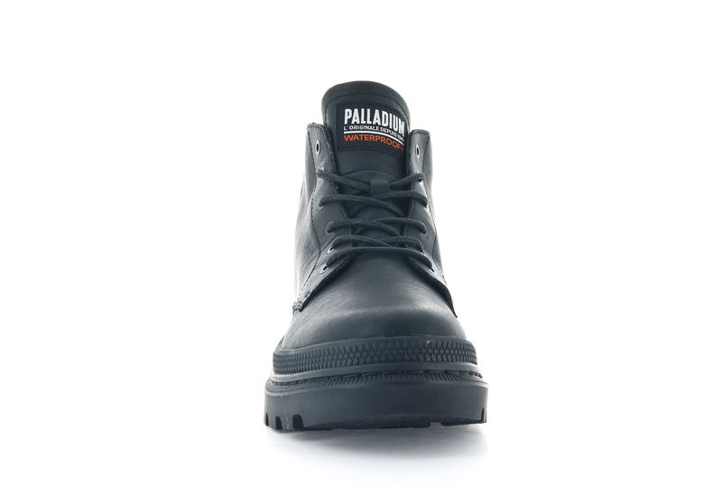 Palladium Pallatrooper Hi-2 Kids' Boots Black/Black | 594230-WJD