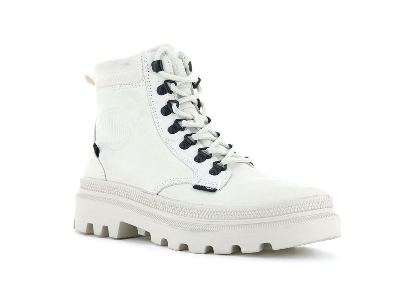 Palladium Pallatrooper Hiker Nubuck Women's High Tops Angora | 153490-RAP