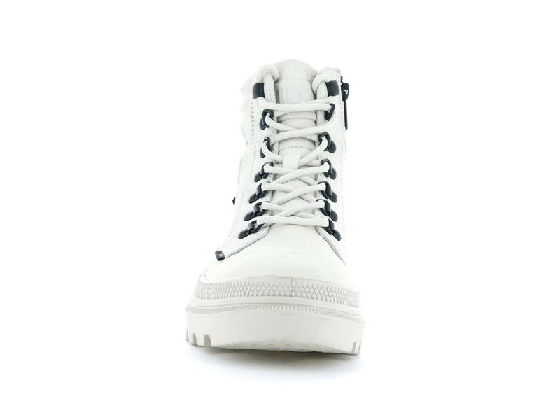 Palladium Pallatrooper Hiker Nubuck Women's High Tops Angora | 153490-RAP