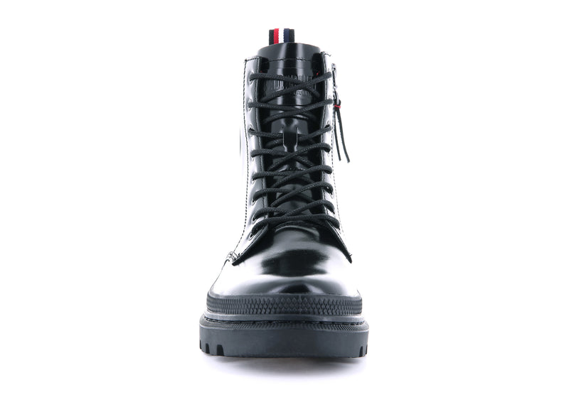 Palladium Pallatrooper Off-1 Women's Boots Black/Black | 403218-KBS