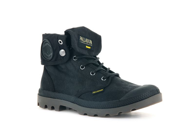 Palladium Pampa Baggy Wax Kids' Boots Black | 810473-GJR