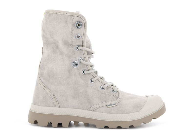 Palladium Pampa Baggy Wax Women's Boots Sahara | 978135-TRS