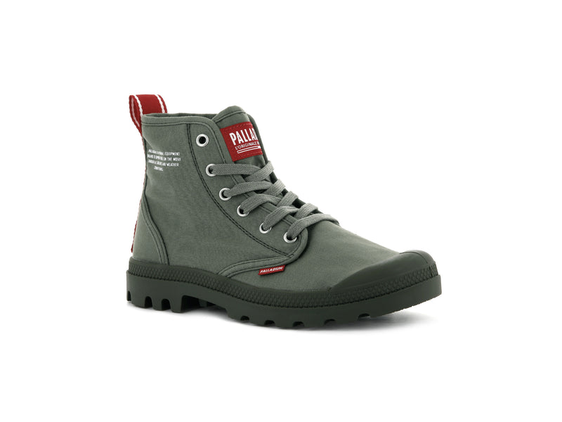 Palladium Pampa Hi Dare Kids' Boots Olive Night | 615043-IUL