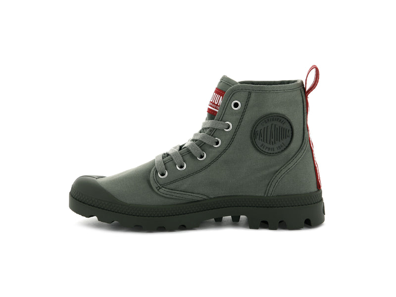 Palladium Pampa Hi Dare Kids' Boots Olive Night | 615043-IUL