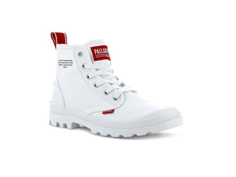 Palladium Pampa Hi Dare Kids' Boots Star White | 205843-JMY