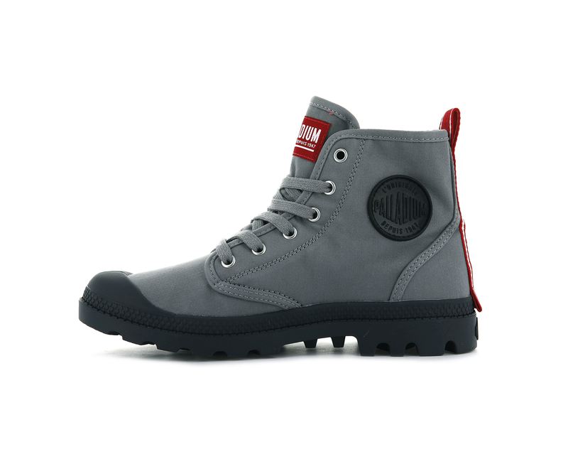 Palladium Pampa Hi Dare Kids' Boots Titanium | 495783-VGQ