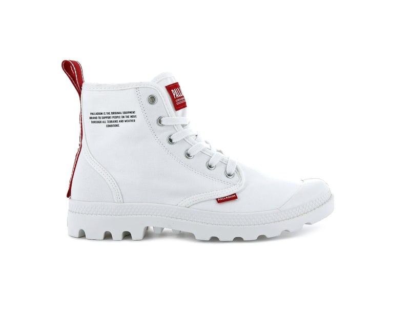 Palladium Pampa Hi Dare Men\'s Boots Star White | 172690-LZT