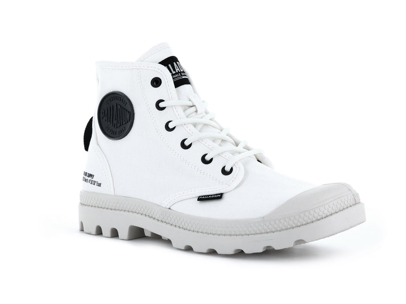 Palladium Pampa Hi Htg Supply Kids' Boots Star White | 475839-TYR