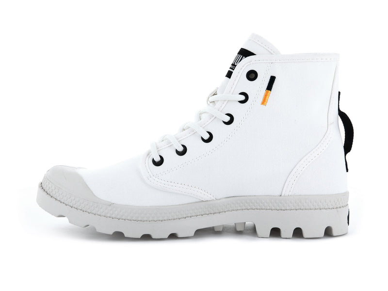 Palladium Pampa Hi Htg Supply Kids' Boots Star White | 475839-TYR